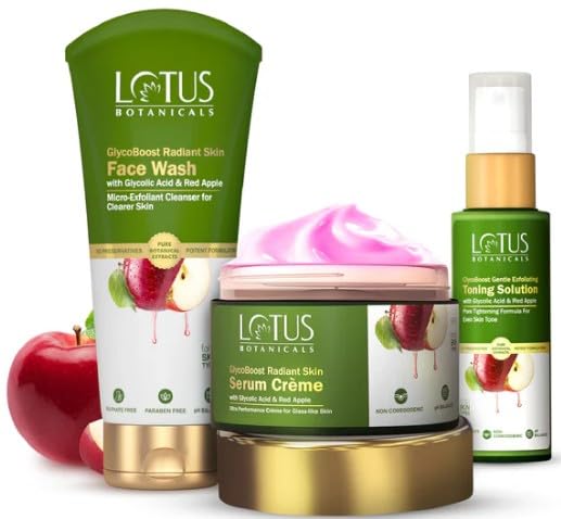 Lotus Botanicals GlycoBoost Daily Radiance Kit ,Serum Crème(50g),face wash(100ml),toning solution(50ml), (Pack of 3 )-image-12