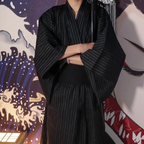 Bata larga de baño japonesa kimono de descanso premium 5