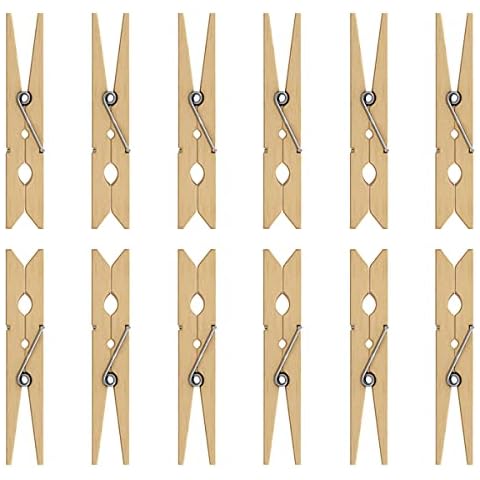 Wooden Clothes Pegs for Washing Line Strong & Durable Laundry Pegs for Small Laundry Items - 60 Pcs Wooden Pegs for Washing Line, DIY Projects & Woodcrafts - UK Traditional Eco Friendly Pegs Cover