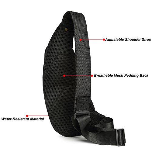Image of NICGID Sling Bag Chest Shoulder Backpack Crossbody Bags Casual Daypack for Men Women (Navy blue-2854)