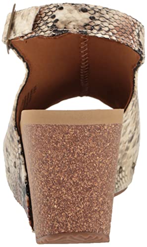 Image of Volatile Division Wedge Sandals for Women Featuring Cork Covered Bottom with EVA Insole and Rubber Outsole