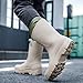 XUNRUO Mid Calf Garden Rain Boots for men and women,Waterproof Outdoor shoes Slip Resistant Fashion Boots Grey P 41