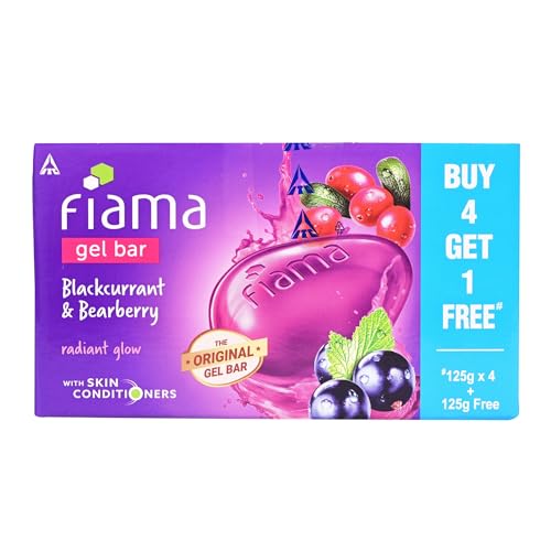 Fiama Gel Bar Blackcurrant And Bearberry 125 G X5 625 Gm Bottle For Rs. 389 @ 44 % Fiama Gel Bar Blackcurrant And Bearberry 125 G X5 625 Gm Bottle For Rs. 389 @ 44 %