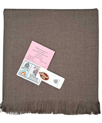 Image of Bunkaar Lal Imli Plain Woollen Men's Soft Woven Lohi /Shawl /Dushala [49 inch X 98 inch]