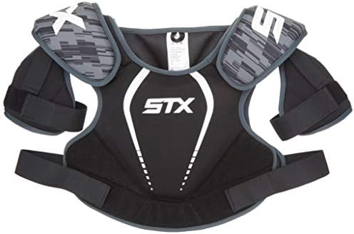 STX Lacrosse Stallion 75 Shoulder Pad, Black, Small