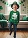 Tstars Lucky Irish Shamrock Kids Tee - St Patrick's Day Toddlers and Youth Long Sleeve Shirt Medium Green