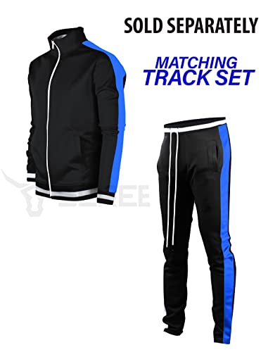 Image of SCREENSHOT-TRACK JACKET Mens Urban Hip Hop Premium Track Jacket - Slim Fit Side Taping Sportswear Urbanwear Streetwear Top