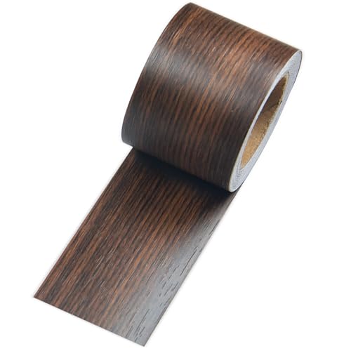 Image of Self Adhesive Wood Grain Repair Tape, 2 inch X 32 ft Decorative Duct Tape for Furniture, Floors, Door, Cabinets, Windows, Home Decoration 1 Roll (Deep Brown)