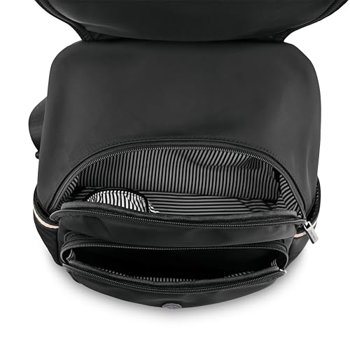 Image of Fastrack Casual Backpack for Girls | Nylon Women's Handbags | Space for 2 Bottle Holder| Ladies Purse Handbag | Backpack for Casual Carry
