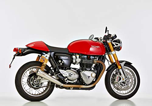 SHARK RETRO SLIP ON FÜR TRIUMPH THRUXTON R DE01 CILINDRATA 1051 von 2016 bis 2018