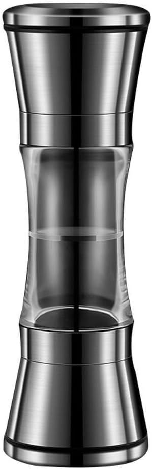 Salt and pepper grinder set, Manual Pepper Salt Grinder Double-Headed Stainless Steel Advanced Bottle Kitchen Gadgets or