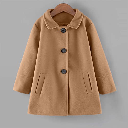 Betadog Toddler Girls Long Sleeve Winter Windproof Coat Jacket Kids Warm Outerwear Jacket 4t Girls (A-Coffee, 4-5 Years)2