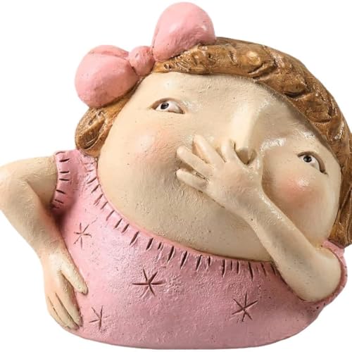Figura Decorativa Rosa para Baño de Resina 6.3 in