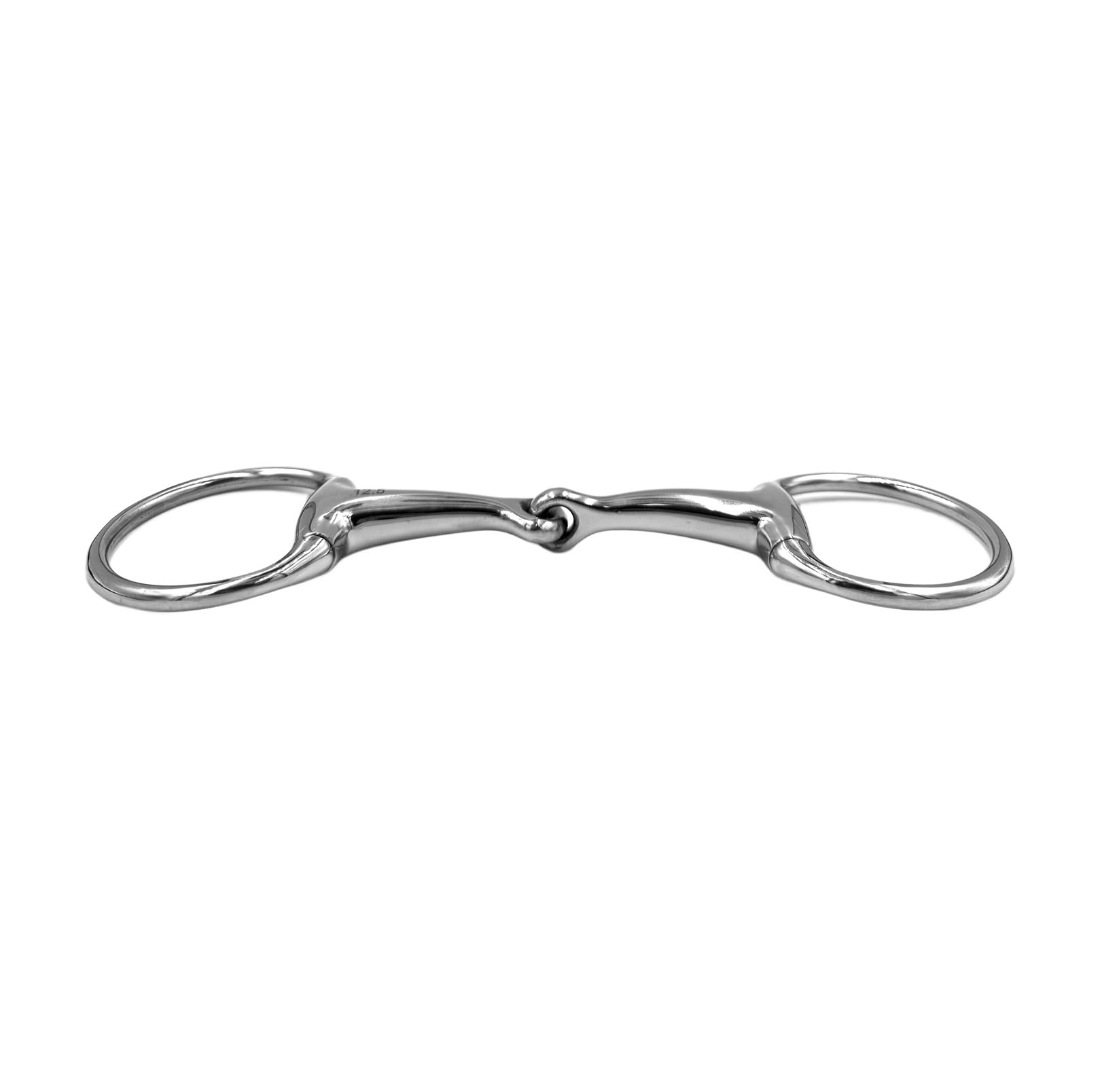 Gebiss Olivenkopfgebiss Olivenkopftrense Einfach Gebrochen Edelstahl Ringdurchmesser 70 mm Gebissstärke 18 mm