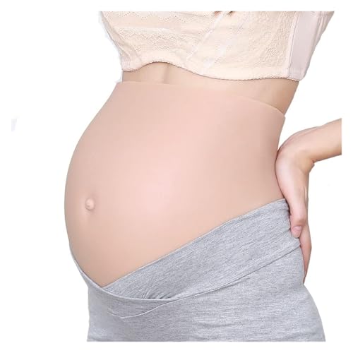 Barriga Embarazo Realista - Simulador de Silicona Suave con Cinturón Ajustable para Disfraces, Cine y Fotografía | Prótesis Ligera para Teatro y Eventos