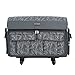 Everything Mary XXL Rolling Sewing Machine Case – Grey Floral Craft Bag with 4 Wheels – Compatible with Brother, Singer & Babylock Embroidery Machines – Durable Storage