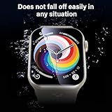 UniqueMe for Apple Watch Series SE/6/5/4 Screen Protector 44mm - 2 Pack [Strong Asorption] [Ceramic Film Not Glass] Bubble-Free Anti-Scratch HD Clear Cover Soft Film iWatch Easy Installation - Image 7