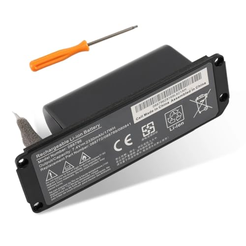 LUSONBAY 088796 Batterie de haut-parleur compatible avec Bose Soundlink Mini 2 088772 088789 088796 080841 2ICR19/65 7,4 V 17 WH Li-ion (besoin de soudure)