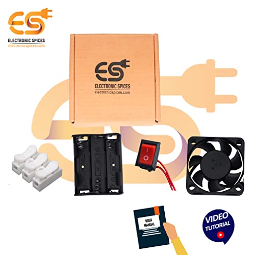 Image of Electronic Spices Diy Mini Exhaust Fan Kit Starter Kit With Video Tutorial & User Manual For Boys And Girls