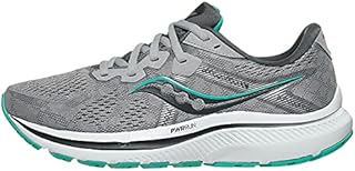 Saucony Women's Omni 20 Running Shoe, Alloy/Jade, 8.5