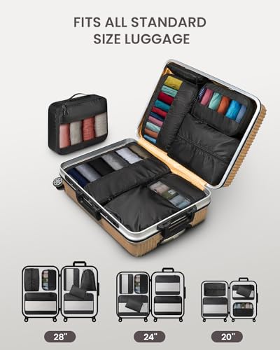 Goosom Packing Cubes For Travel - 8 Set Of Packing Cubes For Suitcases - Packing Cubes For Carry On Suitcase Organizer Bags Set For Travel Accessories, Travel Bags Organizer For Luggage thumb #4