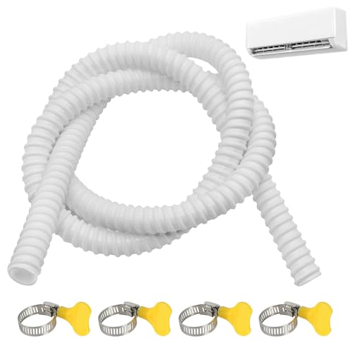 Nzkeuf Kondensatschlauch Klimaanlage Ø16mm (5m) UV-beständig Ablaufschlauch Klimaanlage PVC Kondensschlauch Kondenswasser Schlauch Kondensatleitung für Klimaanlagen Split-Klimageräte