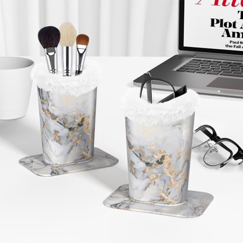 Image of Eyeglasses Holder,Plush Lined PU Leather Pattern Stand Case with Magnetic Base,Unisex for Women Men