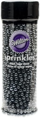 Wilton Decorating Sugar Pearls, 5 oz., Black