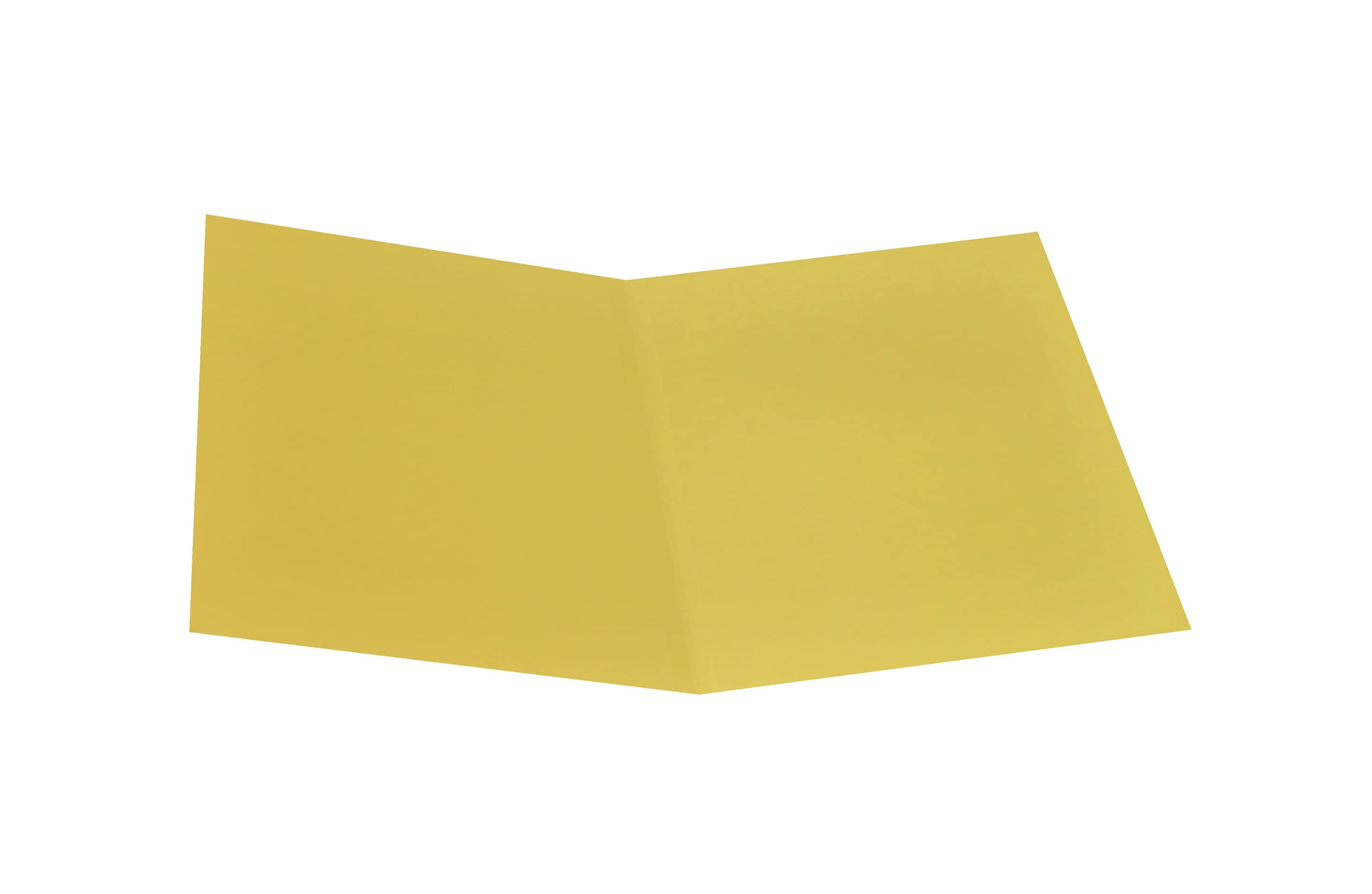 Alevar Cartelline Semplici in Cartoncino Bristol 270 gr, Formato 25x34 cm, Colore Giallo, Confezione da 50 Pezzi