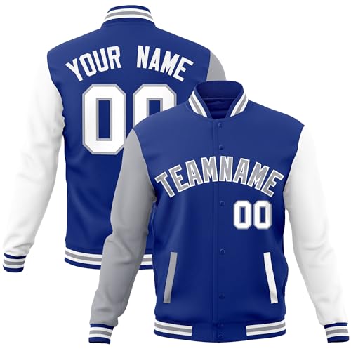 Custom Mens Varsity Jacket Baseball Letterman Bomber Jackets Personalized Stitched Any Name Number Logo