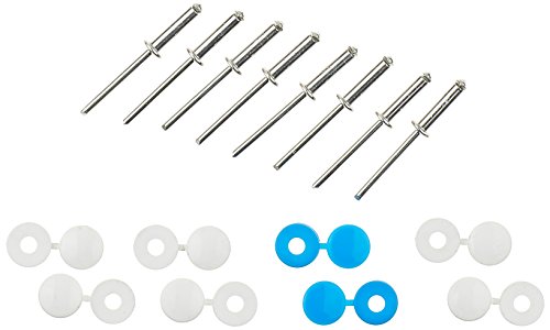 Altium 810416 8 Rivets et Caches Plaques Immatriculation, Bleu