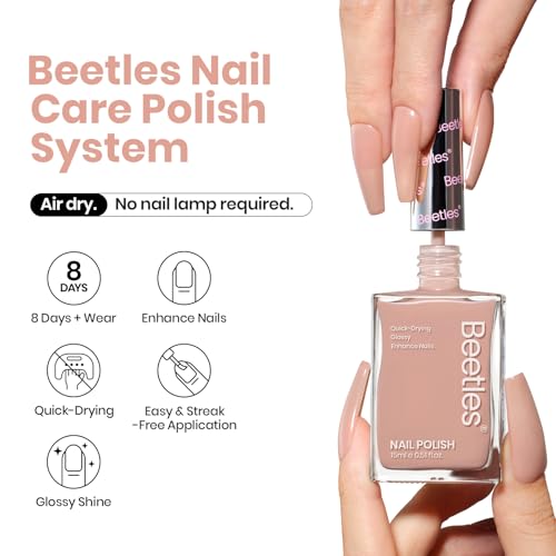 Image of Beetles Nail Polish, Jelly Nail Polish Nude Nail Concealer Fast Dry Quick