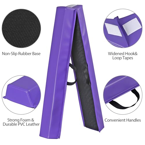 image for Nova Microdermabrasion 6 FT Folding Gymnastics Balance Beam for Kids H