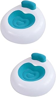 BESPORTBLE 2 Pçs Sofá Inflável Dobrável Cadeira Lounge Colchão De Ar Externo Sofá Dobrável Sofás Infláveis Rede De Ar Externo Sofá De Ar Externo Banco Inflável Banco Dobrável Colchão De Ar