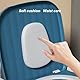 Tragbare Toilette, Abnehmbare Armlehne, Höhenverstellbar, Rutschfester PU-Sitz, Toilettenstuhl für ältere Menschen für Schlafzimmer mit Geruchsdichtem Bezug, Blau