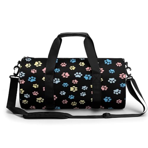 Sac de voyage pattes colorées pour weekend et camping