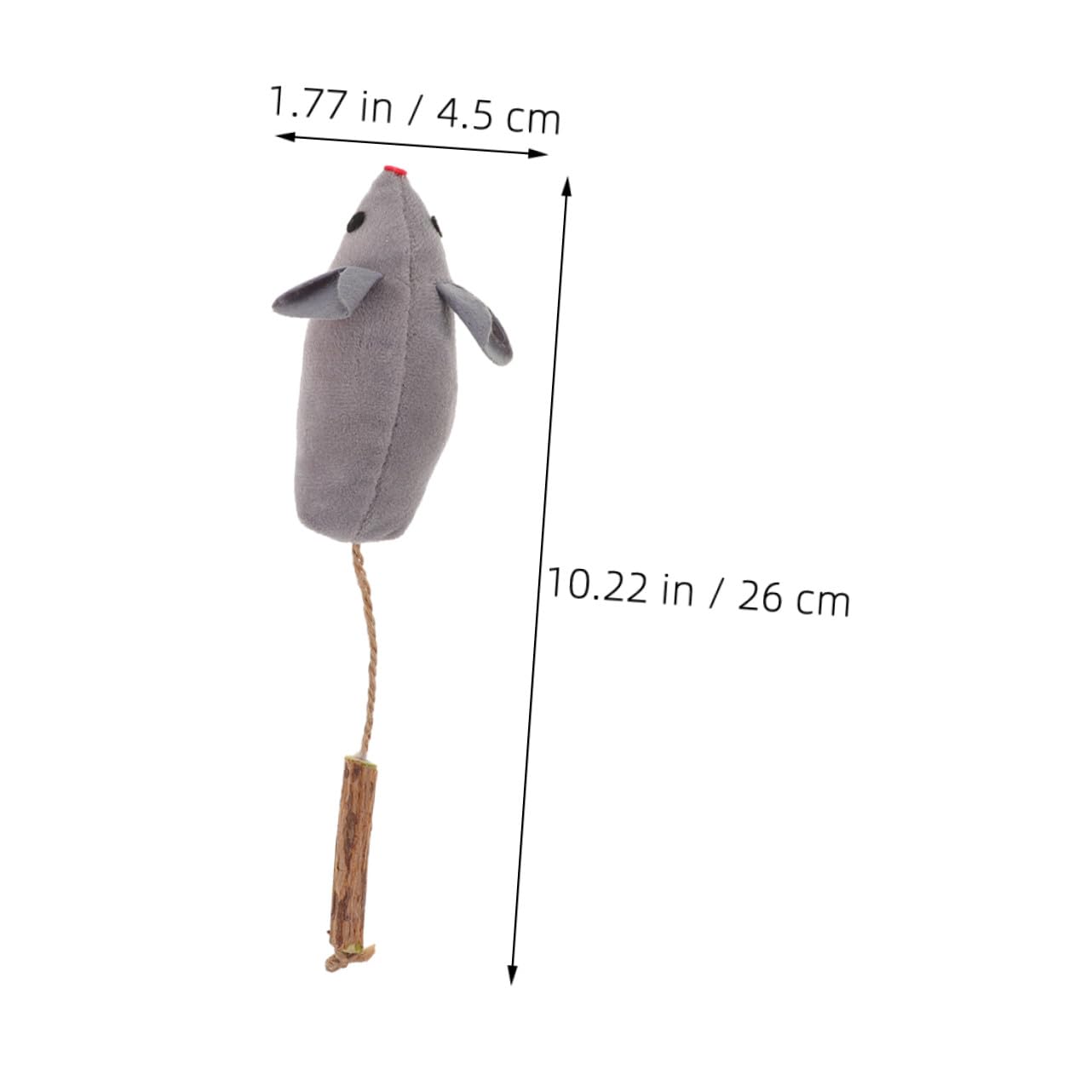 UPKOCH 6piezas Juguetes De Hierba Gatera para Gatos Forma De Ratón Juguetes Interactivos De Interior Color Hierba Gatera Gris y Beige para Morder y Jugar