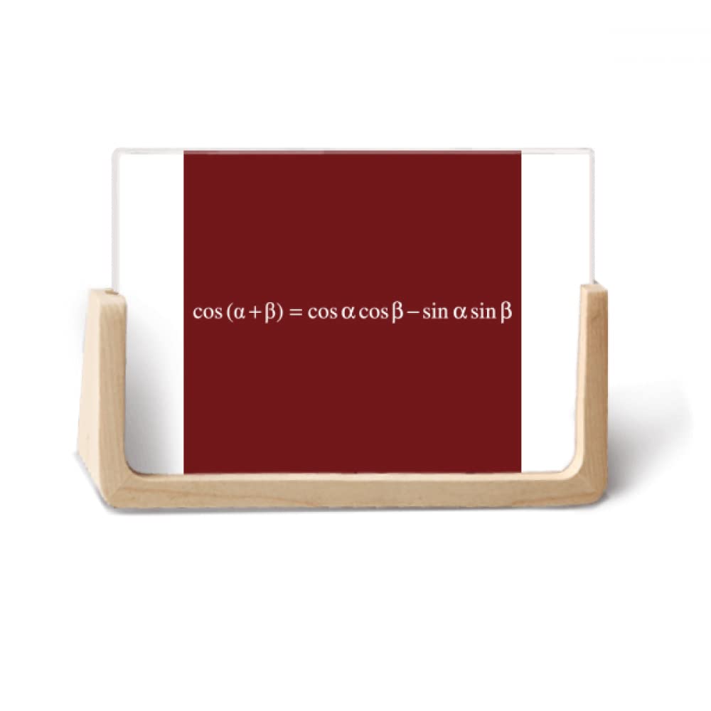 N/A Mathematical Formula Expressions Calculate Cosines Photo Wooden Photo Frame Tabletop Display