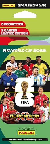 Panini Coppa del Mondo FIFA 2026 Trading Cards Game Blister 7 tasche + 4 carte edizione limitata