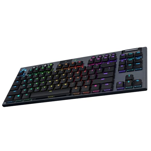 Teclado inalámbrico Logitech G915 TKL con interruptores táctiles y conectividad Bluetooth 6