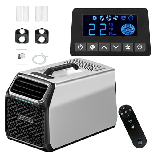 dosiwlatever Climatiseur Portable Camping 5000 BTU avec Vrai compresseur DC, climatiseur Mobile Silencieux pour Camping-Car, Tente et Van, déshumidificateur...