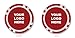 TigerTail Sports Personalized Corporate Logo Poker Chips - Upload Front and Back Logo Images - Official Size and Weight (Red Chips)