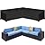 Oslimea Patio V-Shaped Sectional Sofa Cover 85" x 85" 600D Heavy-Duty Patio Furniture Cover Garden Couch Protector for Deck, Lawn and Backyard