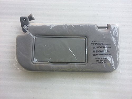 Kia Motors Genuine 852021F210LX Front Drive Left Inside Sun Visor Assembly Gray 1-pc Set for 2005 2006 2007 2008 2009 2010 Kia Sportage