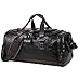 Sporttasche,Sport Gym Tasche Wasserdicht Reisetasche Weekender Trainingstasche Fitnesstasche mit Schuhfach Herren Damen Großen Kapazität (Schwarz Travel Duffel)
