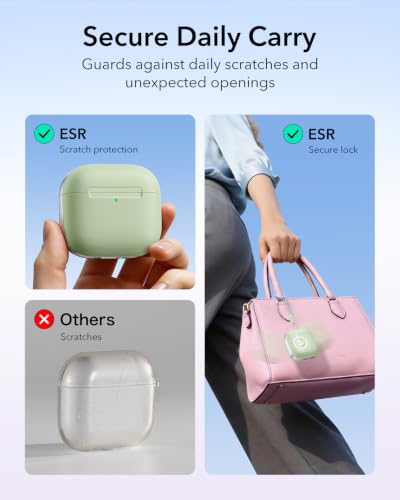 Image of ESR for AirPods 4 Gen Case, Compatible with MagSafe, Light Green