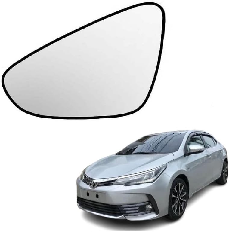 ORVM Side View Mirror Glass/Sub Mirror Plate for Toyota Corolla Altis E170 11TH GEN F/L 2017-2020 Model Type 3 (LEFT PASSENGER SIDE)
