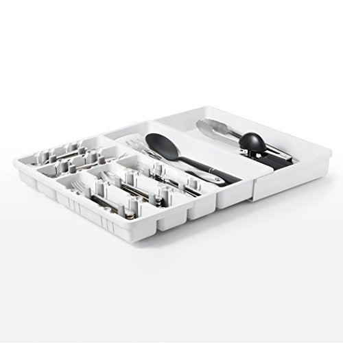 Organizador de Gaveta Extensível Plástico OXO Branco 40Cm Plástico