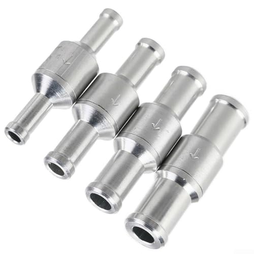 Válvula de retención 681012mm para refuerzo de freno en línea diseño evita el reflujo en varios líquidos, incluyendo aceite y refrigerante (10 mm)