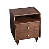 [Mesita de noche con estilo de diseño industrial]: esta mesa auxiliar es mínima y sensata, con líneas fuertes y limpias y sin una pizca de exceso, una elección perfecta para la estética industrial, esta mesa brinda un espacio de almacenamiento esencial y un estilo elegante de fábrica a su casa